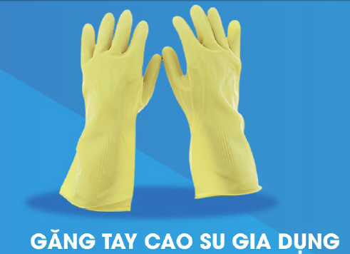Găng tay cao su gia dụng - Vật Tư Phòng Sạch NBN Bắc Ninh - Công Ty TNHH Vật Tư Công Nghiệp NBN Bắc Ninh